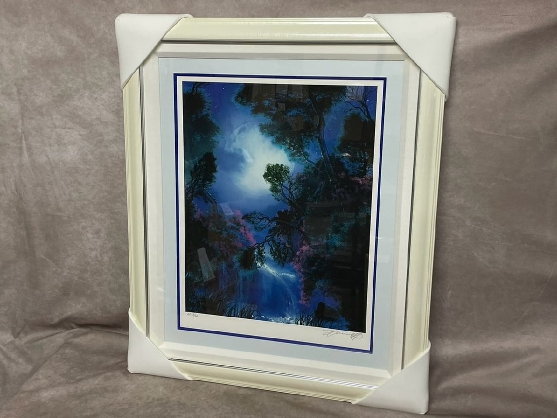 Dale Terbush Miracle of the Moon Serigraph Fine Art Print Collectible: Dale Terbush Miracle of the Moon Serigraph Fine Art Print Collectible Item Specifics: Artist: Dale TerBush Type: Print Style: Surrealism Theme: Art Material: Giclee & Iris Subject: Seascape/ Nautical 