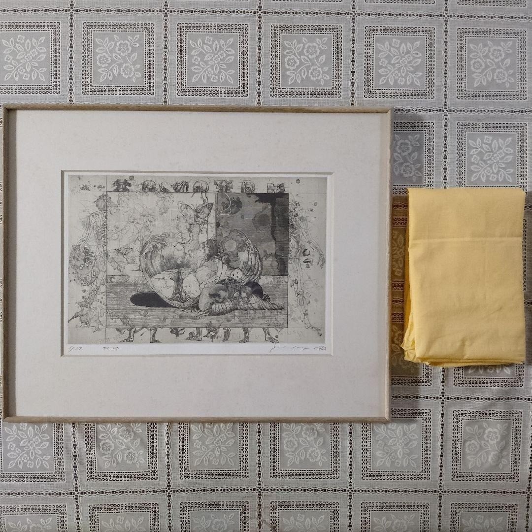 Shin Taga Barren Bisexual Etching Signed ED 6/ 35 Framed With Box yellowcloth bag: Shin Taga Barren Bisexual Etching Signed ED 6/ 35 Framed With Box yellowcloth bag Item Specifics: Artist: Shin Taga Type: Print Signed: Yes Theme: Art Style: Contemporary Art Original/Licensed Reprint