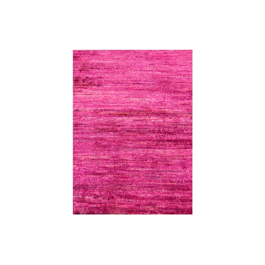 2'x3' Hot Pink Plain Solid Design Pure Sari Silk Hand Knotted Mat Rug: 2'x3' Hot Pink Plain Solid Design Pure Sari Silk Hand Knotted Mat Rug 100% wool, 2'x3' hot pink plain solid design pure sari silk hand knotted mat rug with a vibrant pink color and dimensions of 36" x