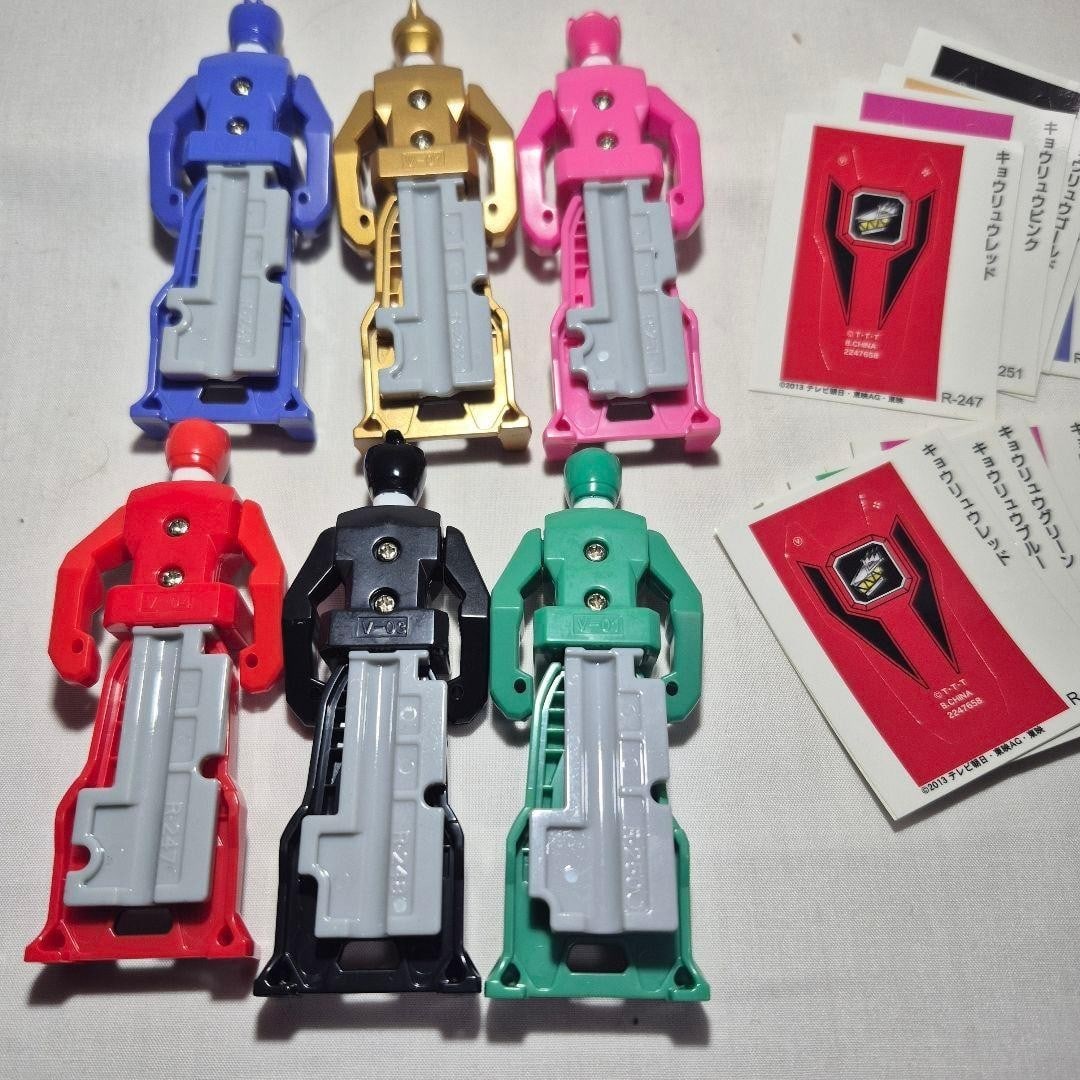 Gokaiger Kyoryuger Ranger Super Sentai Power Rangers Toy Unused Set (1 of 7)