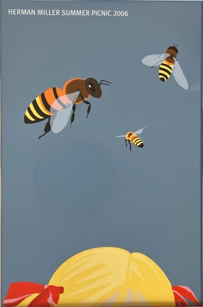 Herman Miller Kathy Stanton Original Poster Summer Bees Picnic 2006: Herman Miller Kathy Stanton Original Poster Summer Bees Picnic 2006 Item Specifics: Unit Of Sale: Single Piece Artist: Kathy Stanton Size: Large Framing: Unframed Region Of Origin: NA Personalize: No 