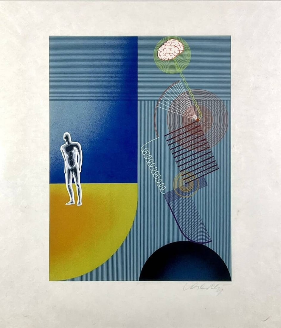 Vasarely Discourse on Method Silkscreen Signed Limited Framed - 2