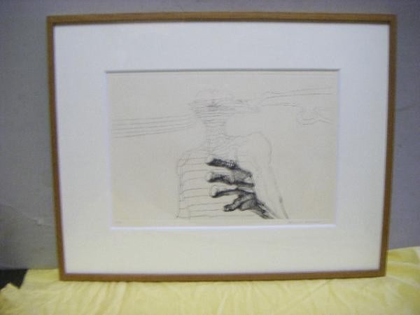 Chimei Hamada Signed Etching Kage Shadow 1962 Japanese Modern Art Print 50 (1 of 3)