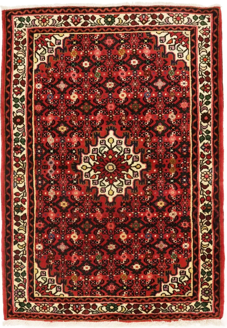 Handmade Small Plush Tribal Floral Oriental Rug Entrance Dcor Carpet 3'6X5 Ft Hand-Knotted: Handmade Small Plush Tribal Floral Oriental Rug Entrance Dcor Carpet 3'6X5 Ft Hand-Knotted Hand-knotted with love, this 3'6 x 5' handmade small plush tribal floral oriental rug boasts a vibrant, moder