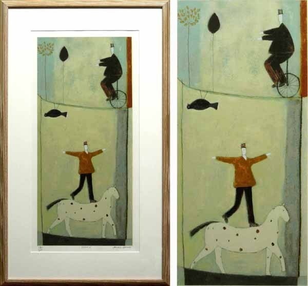 Spence Annora Signed Framed Silkscreen Authentic Circus Print ED 196/ 295: Spence Annora Signed Framed Silkscreen Authentic Circus Print ED 196/ 295 Item Specifics: Artist: Annora Spence Unit Of Sale: Single Piece Signed By: Annora Spence Image Orientation: Portrait Signed: 