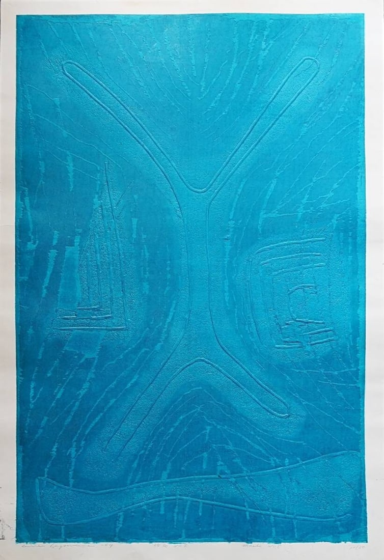 SIgned Authentic No Frame No Woodblock 1964 ED 10/ 30 Hagiwara Mask: SIgned Authentic No Frame No Woodblock 1964 ED 10/ 30 Hagiwara Mask Item Specifics: Artist: Hideo Hagiwara Unit Of Sale: Single Piece Signed By: Hideo Hagiwara Size: Large Signed: Yes Material: Paper 