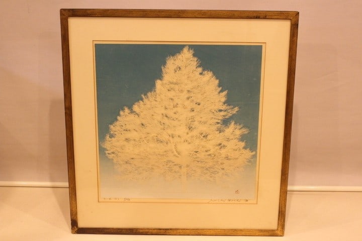 Joichi Hoshi White tree C 1974 Woodblock Signed numbered ED 83/ 99 Framed: Joichi Hoshi White tree C 1974 Woodblock Signed numbered ED 83/ 99 Framed Item Specifics: Artist: Joichi Hoshi Unit Of Sale: Single Piece Signed By: Joichi Hoshi Size: Large Region Of Origin: NA Frami