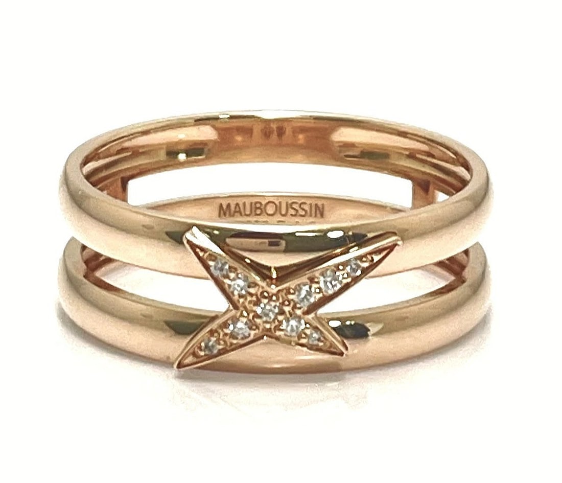 Mauboussin Etoile Divin Star Diamond 18k Rose Gold Ring US 6.75 EU 53.5 w Paper: Mauboussin Etoile Divin Star Diamond 18k Rose Gold Ring US 6.75 EU 53.5 w Paper Item Specifics: Shape: Round Occasion: Anniversary Birthday Christening Christmas Engagement Graduation Mother's Day Val