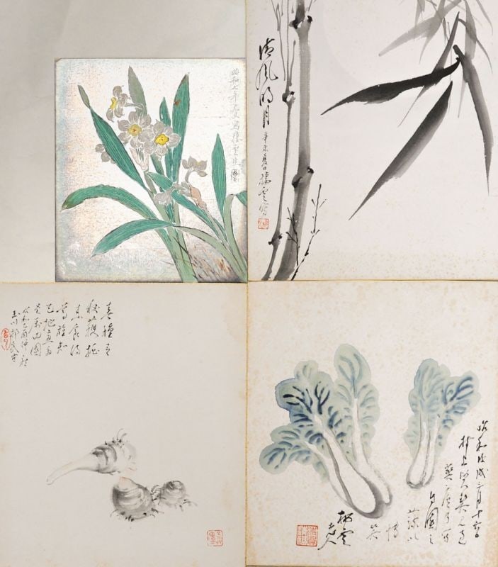 Kimura Seiun Shikishi Flower Narcissus Japanese Nihonga 4pc Art Prints: Kimura Seiun Shikishi Flower Narcissus Japanese Nihonga 4pc Art Prints Item Specifics: Artist: Kimura Seiun Subject: Narcissus and Floral Nature Material: Paper on Board Style: Japanese Year Of Produc