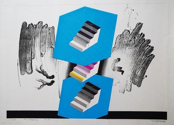 Akira Kurosaki Large Woodblock Print Allegory 81 No 1 Signed 1969 Abstract: Akira Kurosaki Large Woodblock Print Allegory 81 No 1 Signed 1969 Abstract Item Specifics: Artist: Akira Kurosaki Subject: Abstract Material: Woodblock on Paper Style: Japanese Size: 69.4 x 49.6 cm Ye