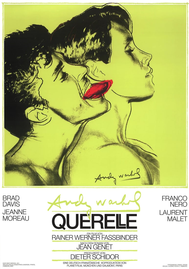 Pop Art Poster 1983 Green Black Querelle 39.25" x 27.5: Pop Art Poster 1983 Green Black Querelle 39.25" x 27.5 Item Specifics: Artist: Andy Warhol Brand: Warhol Andy Country/Region Of Origin: Germany Exact Year: 1983 Height: 39.25 Item Height: 39.25 Item W