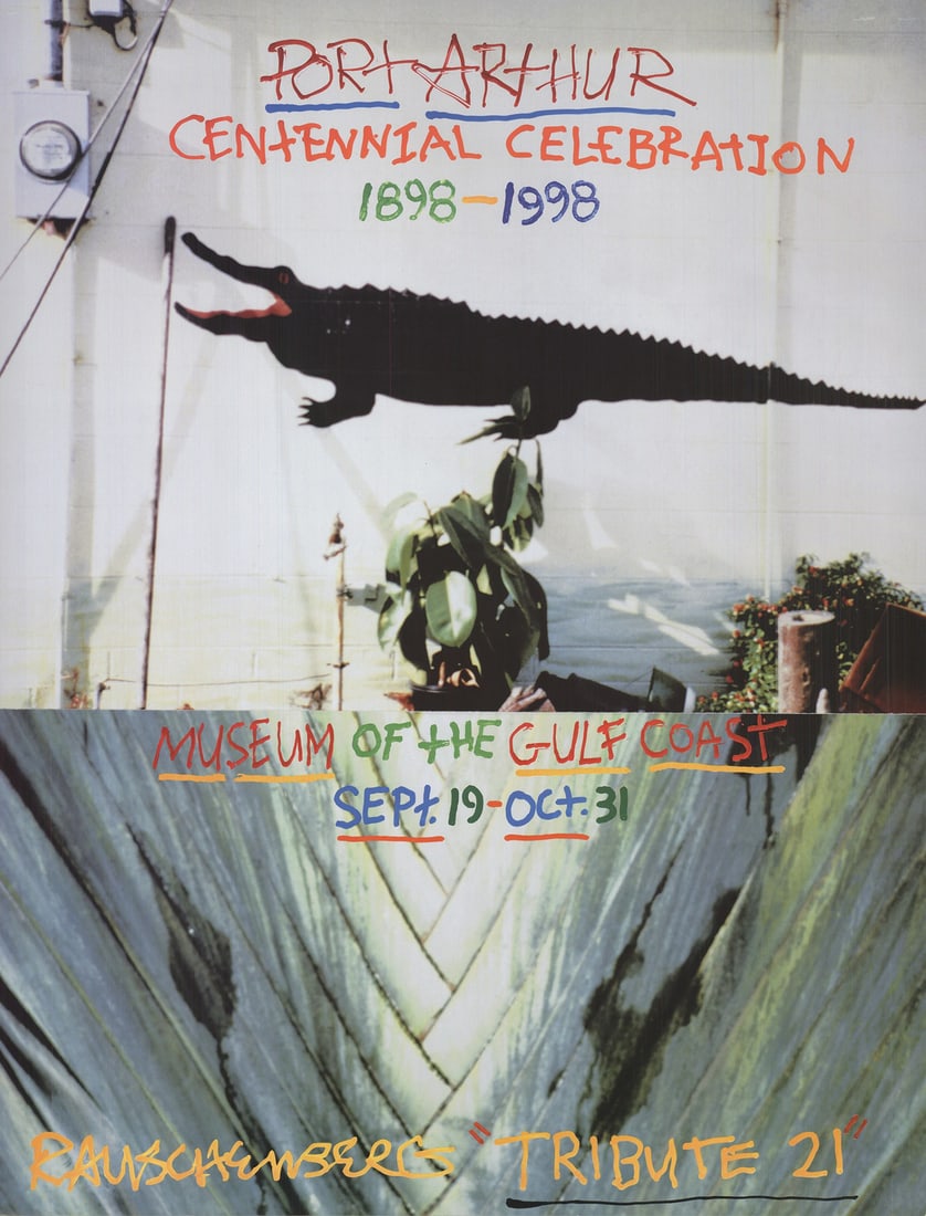 RAUSCHENBERG Robert 34.5" x 26" Offset Lithograph Centennial Celebration Po 1998 (1 of 4)