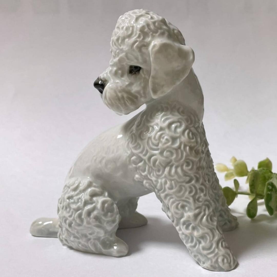 ROSENTHAL Poodle Figurine White Porcelain Dog Vintage Collectible 5.5 x 5.1 in (1 of 9)