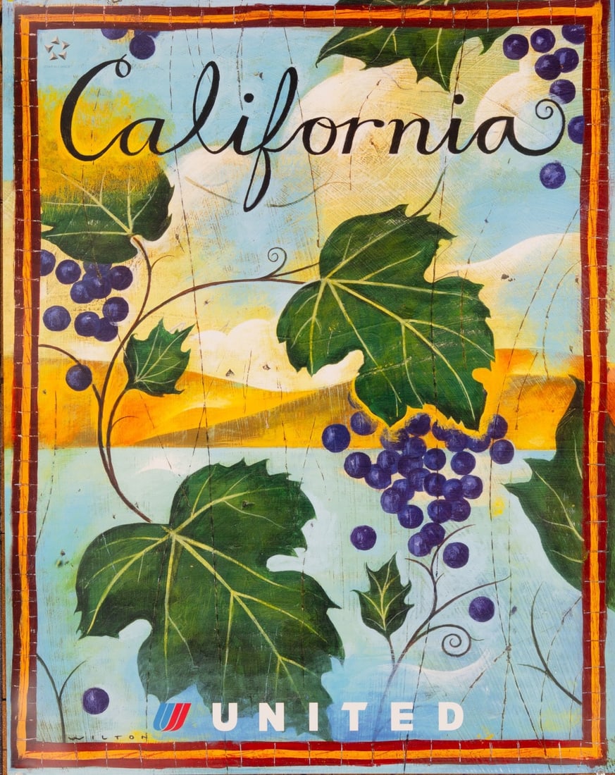 Nicholas Wilton 2004 Air Lines United California: Nicholas Wilton 2004 Air Lines United California Item Specifics: Artist: NICHOLAS WILTON Size: Medium Date Of Creation: 2004 Framing: Unframed Region Of Origin: California Wine Year Of Production: 200