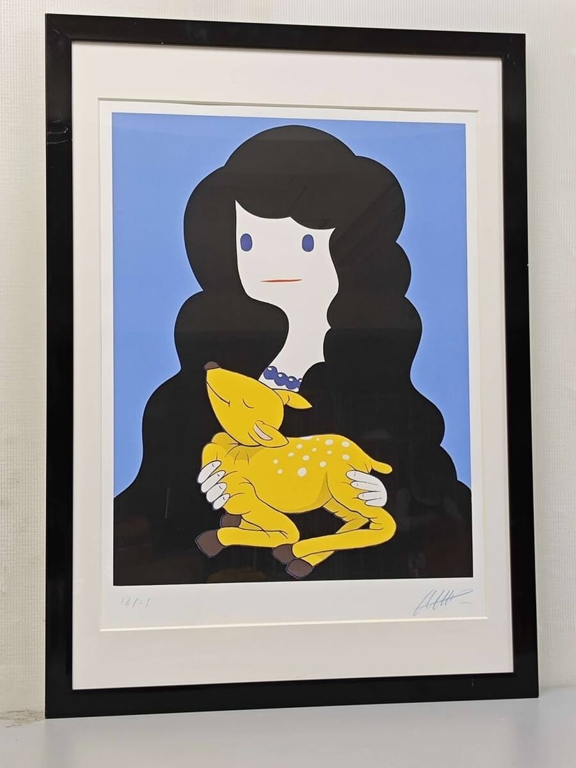 Takeru Amano MADONNA PIETA Silkscreen ED 18/ 25 Signed Framed Collectible (1 of 8)