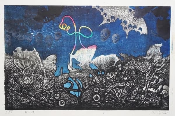 Voice of the Earth Butterfly No 1 Signed Akira Kurosaki 1967 Woodblock Print: Voice of the Earth Butterfly No 1 Signed Akira Kurosaki 1967 Woodblock Print Item Specifics: Artist: Akira Kurosaki Subject: Japanese Modern Art Material: Paper Style: Japanese Size: 59.8 x 42.4 cm Ye