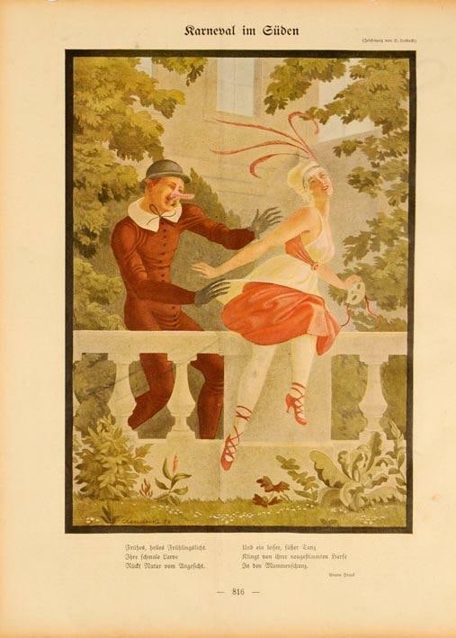Simplicissimus 1913 By Lendecke Karneval Im Suden On Linen Original: Simplicissimus 1913 By Lendecke Karneval Im Suden On Linen Original Item Specifics: Size: Small (up to 12in.) Artist: LENDECKE Style: Art Nouveau Date Of Creation: 1913 Year Of Production: 1913 Width 