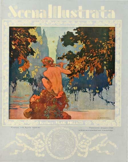 Scena Illustrata Arts Literature Music Theatre Flutiste Satyre 1932: Scena Illustrata Arts Literature Music Theatre Flutiste Satyre 1932 Item Specifics: Style: Art Nouveau Date Of Creation: 1900 CIRCA Year Of Production: 1900 CIRCA Width (Inches): 16 Subject: Theater O