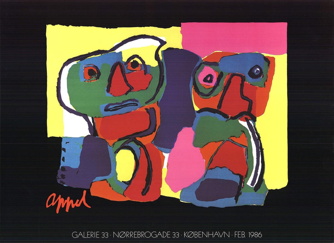 KAREL APPEL Galerie 33 25.75" x 35" Poster 1986 Expressionism: KAREL APPEL Galerie 33 25.75" x 35" Poster 1986 Expressionism Item Specifics: Artist: Karel Appel Brand: Appel Karel Country/Region Of Origin: Denmark Exact Year: 1986 Height: 25.75 Item Height: 25.75
