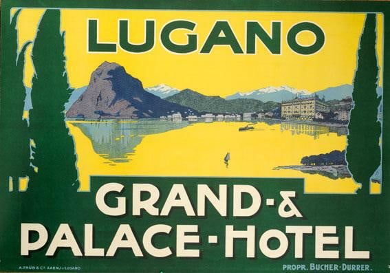 Original Vintage Travel Poster Lugano Grand & Palace Hotel Lugano 1930C: Original Vintage Travel Poster Lugano Grand & Palace Hotel Lugano 1930C Item Specifics: Artist: ANON Type: Poster Year Of Production: 1930c Width (Inches): 39 Color: Yellow Height (Inches): 27.5 Date 