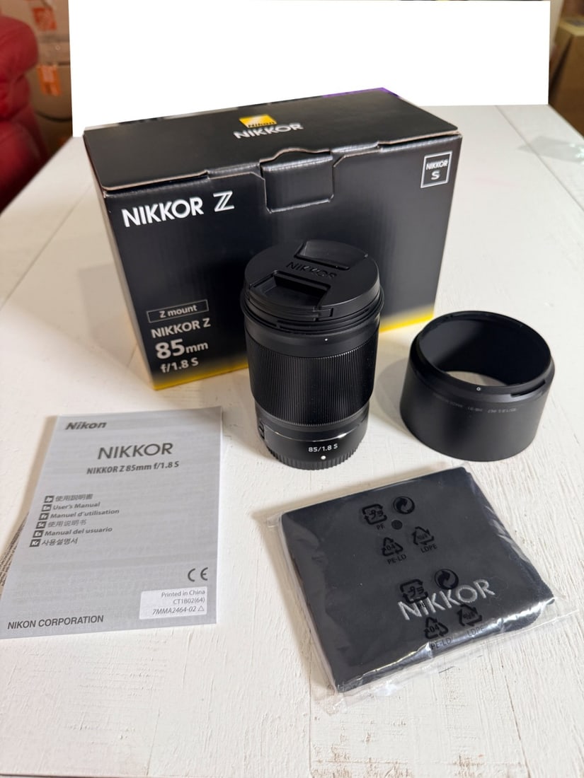 Lens Only for Nikon Nikkor Z 85mm F/ 1.8 S: Lens Only for Nikon Nikkor Z 85mm F/ 1.8 S Item Specifics: Brand: Nikon Maximum Aperture: f/1.8 Compatible Brand: For Nikon Series: Nikon NIKKOR Z Compatible Lens Front: 67 mm Mount: Nikon F Focal Len