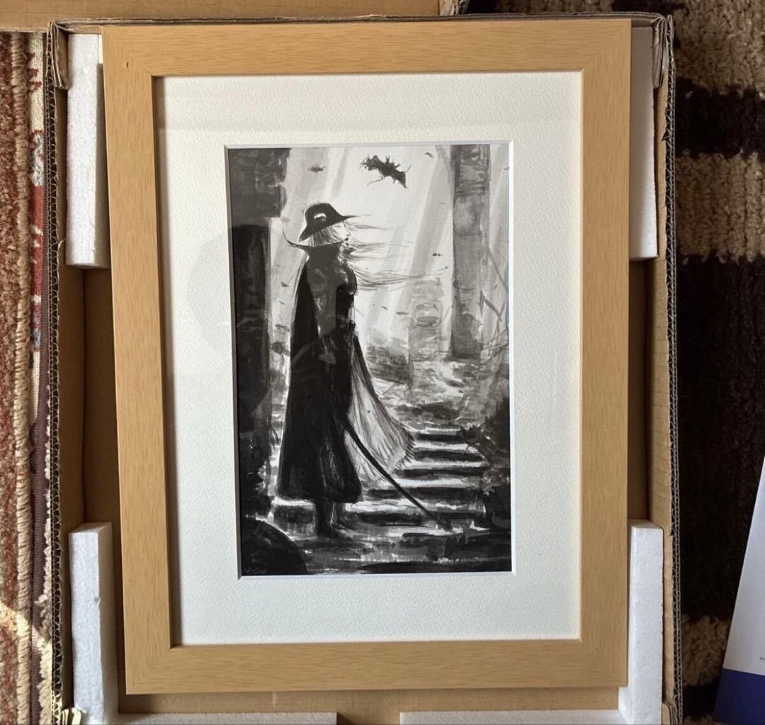 Vampire Hunter D Encounter Yoshitaka Amano Signed Print 17.1x13.2in (1 of 6)