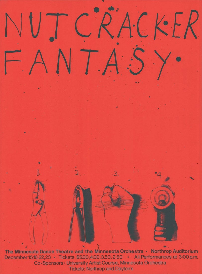 JIM DINE Nutcracker Fantasy 30" x 22" Lithograph Pop Art Jim Dine Poster Nutcra (1 of 4)