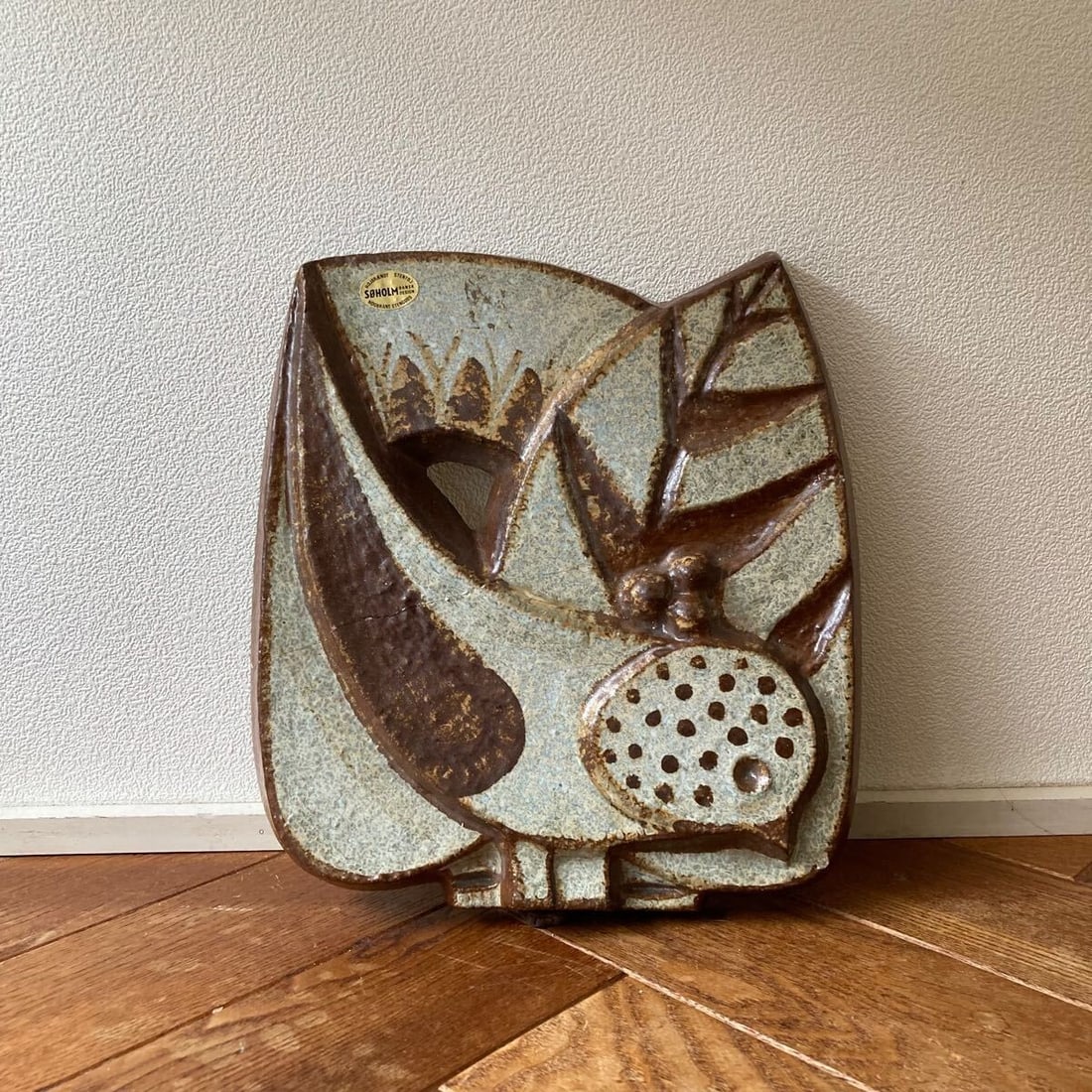 Scandinavian Vintage Ceramic Tile By Noomi Bird Soholm Backhausen (1 of 10)