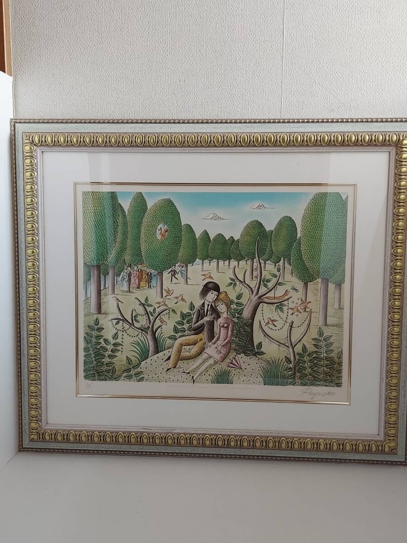 Raymond Peynet Lithograph Lovers Conversation Romantic French Art Print: Raymond Peynet Lithograph Lovers Conversation Romantic French Art Print Item Specifics: Artist: Raymond Peynet Shape: Square Signed By: PEYNET/ROSENTHAL Occasion: Bridal Shower Size: Medium Suitable F