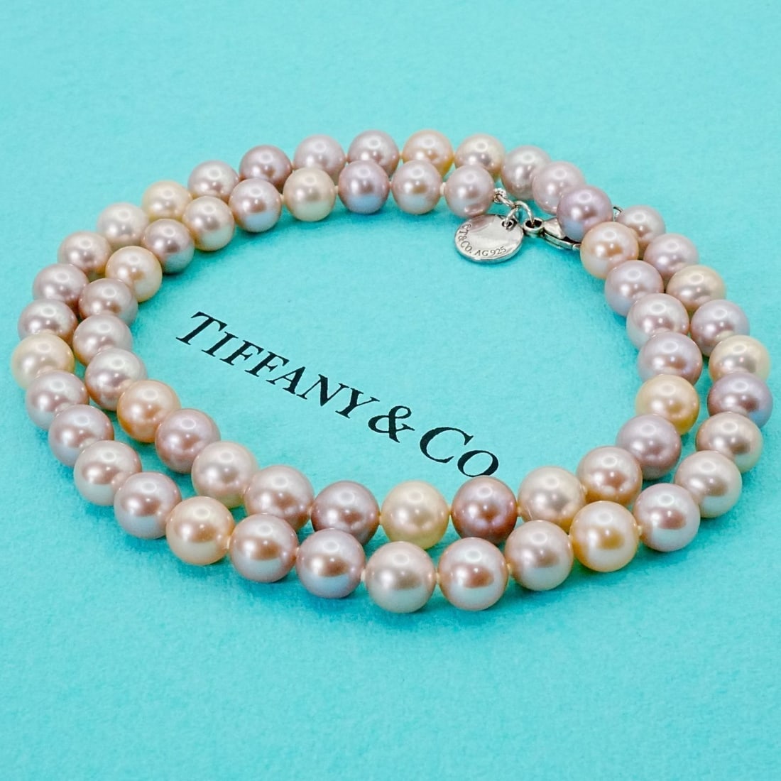 Tiffany Ziegfeld Sterling Silver Multi Color Pearl Necklace 18in: Tiffany Ziegfeld Sterling Silver Multi Color Pearl Necklace 18in Item Specifics: Occasion: Anniversary Birthday Christening Christmas Confirmation/Communion Engagement Father's Day Graduation Mother's