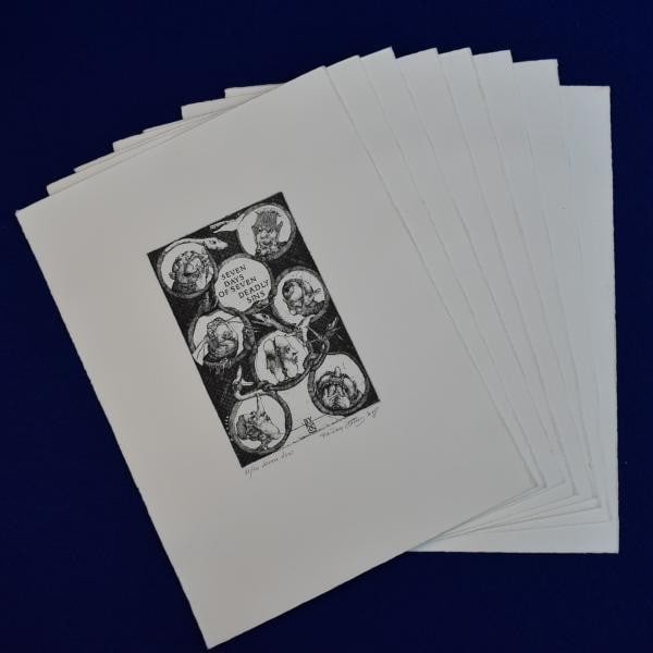 Dusan Kallay SEVEN DAYS OF SEVEN DEADLY SINS Etching Suite Signed Ltd 12 20: Dusan Kallay SEVEN DAYS OF SEVEN DEADLY SINS Etching Suite Signed Ltd 12 20 Item Specifics: Artist: Dusan Kallay Subject: Seven Deadly Sins Surrealism Material: Paper Copperplate Engraving Style: Japa