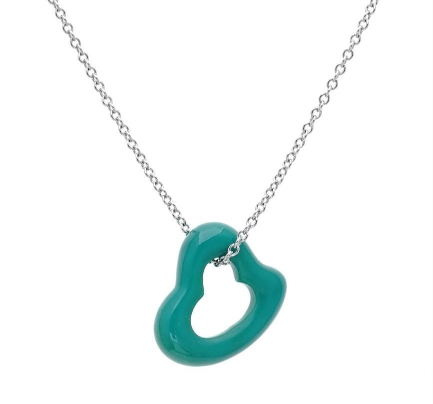 Elsa Peretti Necklace Pendant Platinum 950 Turquoise Open Heart Tiffany: Elsa Peretti Necklace Pendant Platinum 950 Turquoise Open Heart Tiffany Item Specifics: Pendant Shape: Heart Main Stone Creation: Natural Closure: Spring Ring Occasion: Anniversary Birthday Christenin