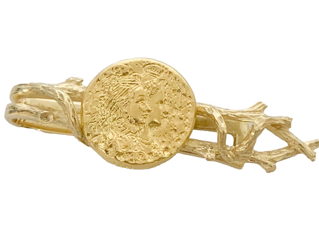 Coin Salvador Dali Tie Clip Pin Mens Yellow Gold 18k 18.6g Piaget: Coin Salvador Dali Tie Clip Pin Mens Yellow Gold 18k 18.6g Piaget Item Specifics: Shape: Coin Occasion: Anniversary Birthday Christening Christmas Confirmation/Communion Engagement Father's Day Gradua