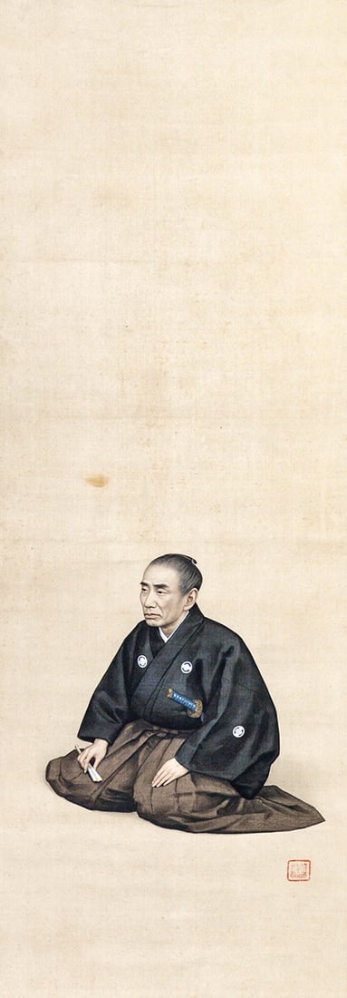 Meiji Art Portrait Hanging Goseda Otaki Set 12th Masamori Horyu II: Meiji Art Portrait Hanging Goseda Otaki Set 12th Masamori Horyu II Item Specifics: Artist: Goseda Horyu II Subject: Portrait of Otaki 12th Generation Masamori Material: Ink and Color on Paper or Silk 