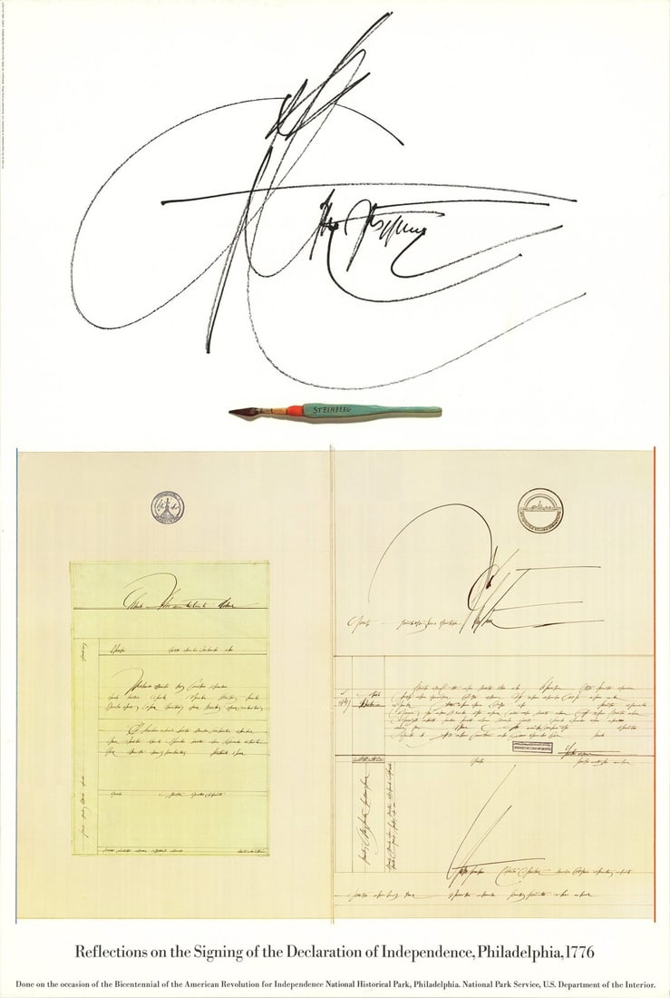 SAUL STEINBERG Reflections on the Signing of the Declaration of Independence Ph (1 of 6)