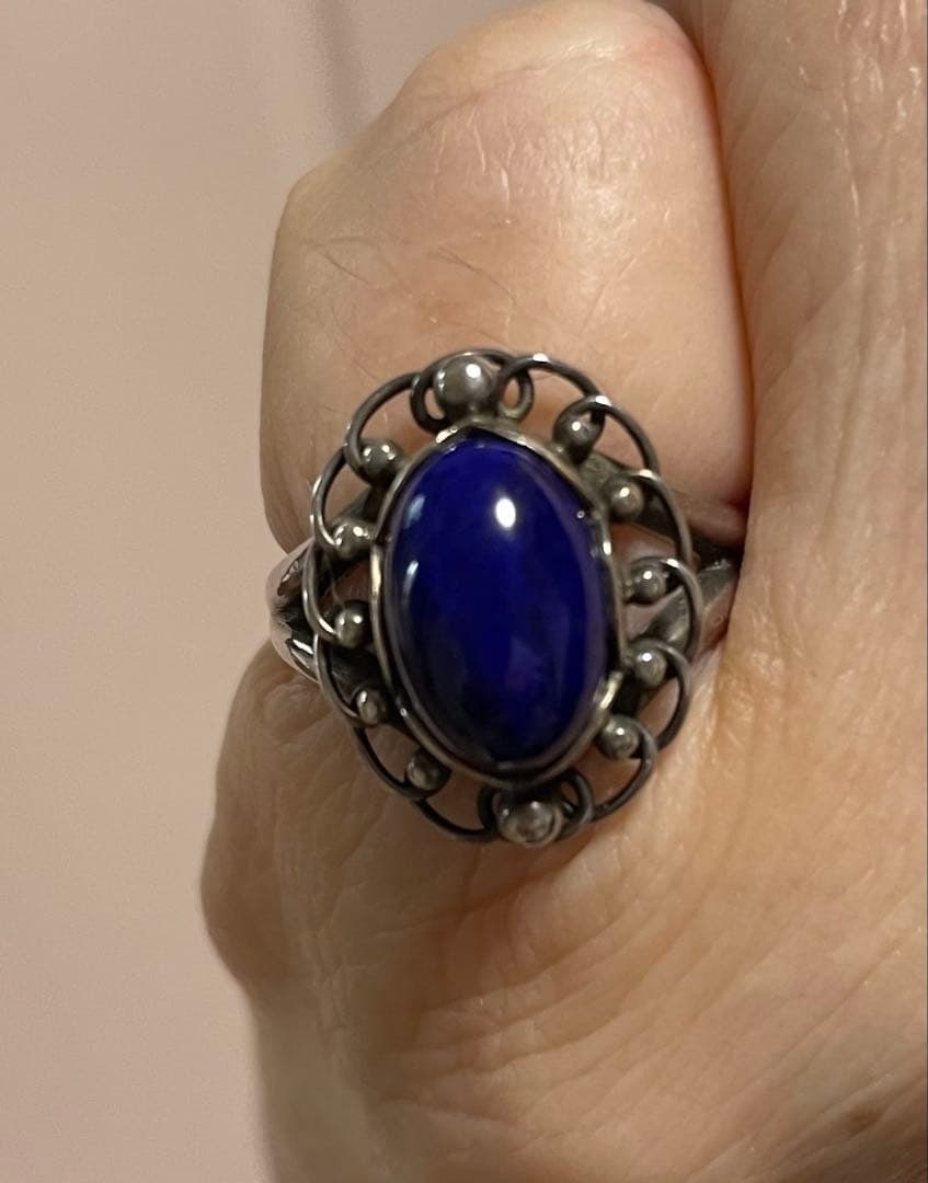 US6.5-7 Sterling Silver Ring In Good Condition By Georg Jensen (1 of 5)