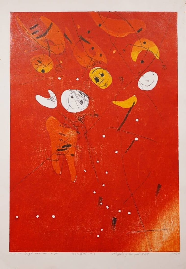 Angel Ascension No 8 Woodblock Hagiwara Hideo Art Print Modern: Angel Ascension No 8 Woodblock Hagiwara Hideo Art Print Modern Item Specifics: Artist: Hideo Hagiwara Unit Of Sale: Single Piece Signed By: Hideo Hagiwara Image Orientation: Landscape Size: Large Sign