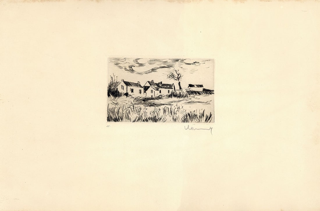 French Fauve Fine Art Print Signed by Maurice de Vlaminck (1 of 5)