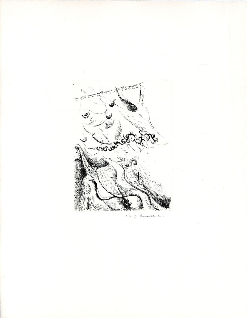 Masuo Ikeda 1958 Signed Etching My Virginity Copper Print Ltd Ed EA No 88 (1 of 4)