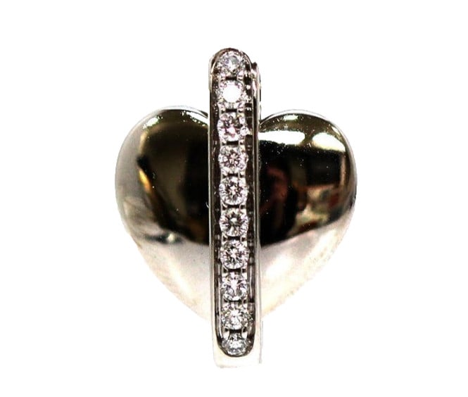 Piaget Swing Heart Diamond 18k White Gold Pendant Charm with Paper NO CHAIN: Piaget Swing Heart Diamond 18k White Gold Pendant Charm with Paper NO CHAIN Item Specifics: Pendant Shape: Heart Main Stone Creation: Natural Occasion: Anniversary Birthday Christening Christmas Confi