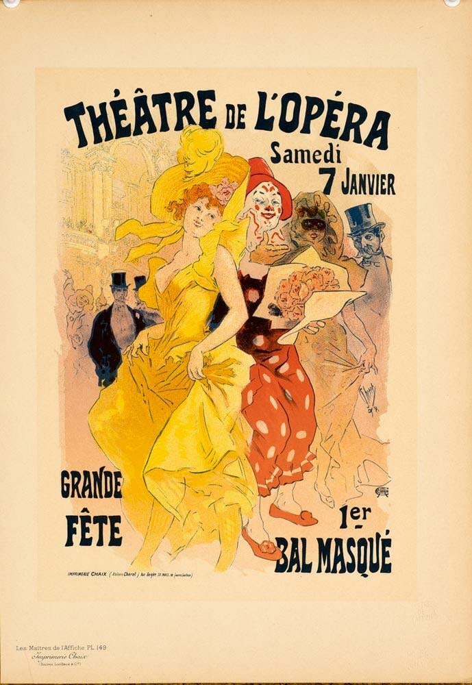 Jules Cheret Maitres De L'Affiche Original Poster Vintage Theatre L'Opera 1896 (1 of 1)