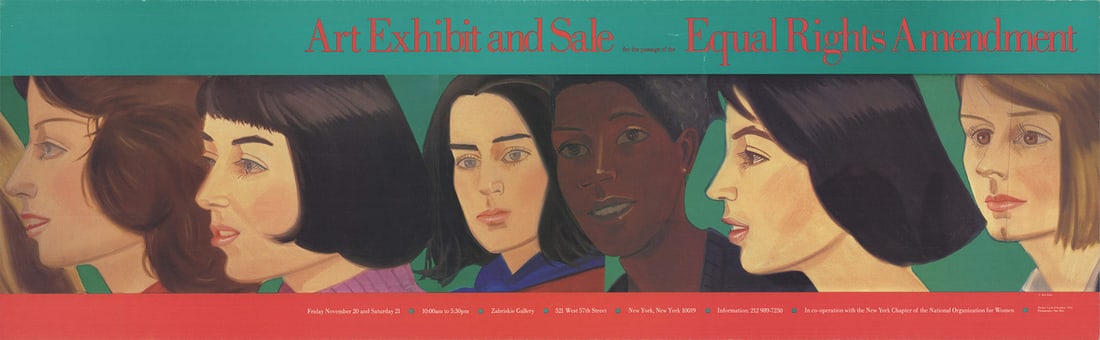 ALEX KATZ Art Exhibit and Sale for the Passage of the Equal Rights Amendment 13" (1 of 4)
