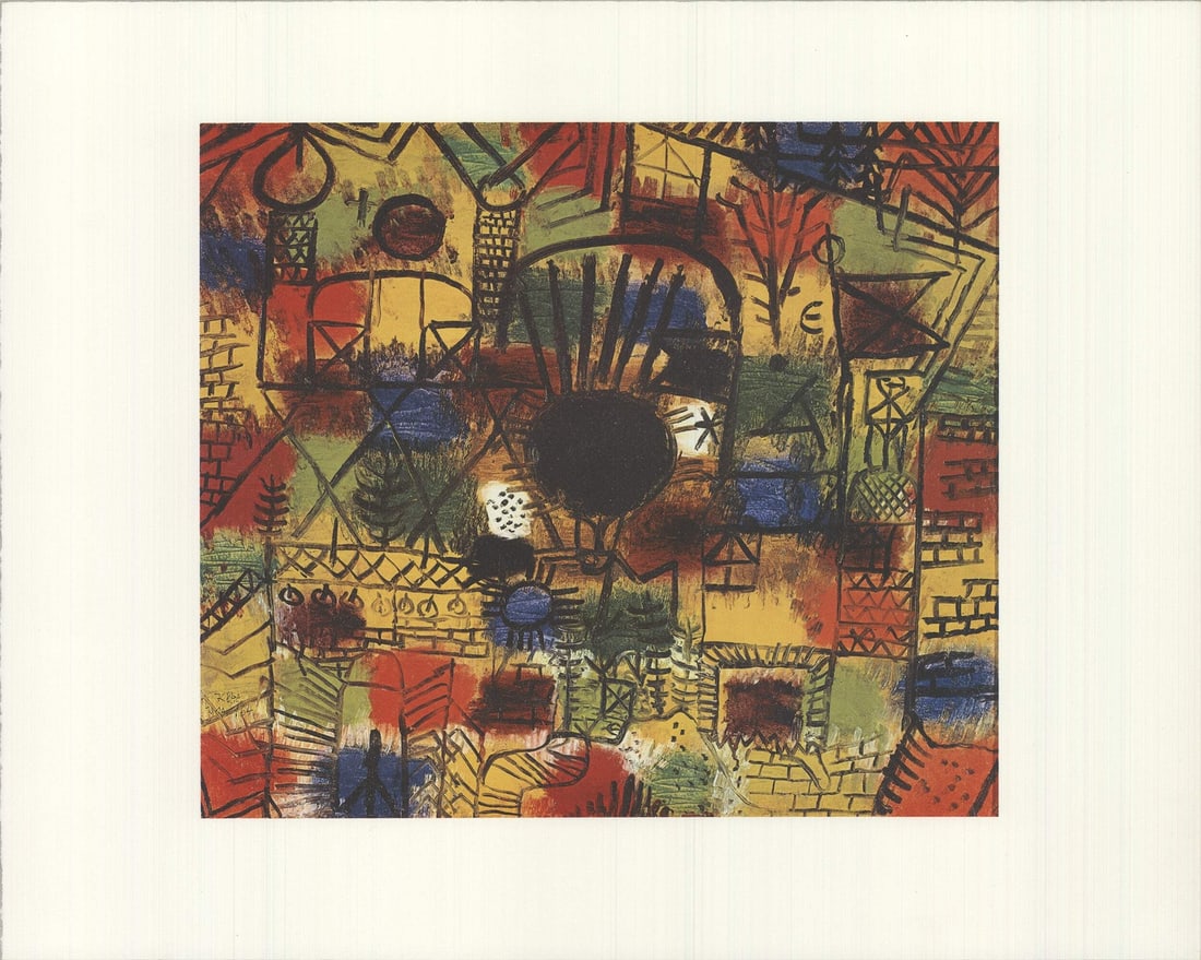 PAUL KLEE Composition with Black Focal Point 15.75" x 19.75" Offset Lithograph 1 (1 of 4)
