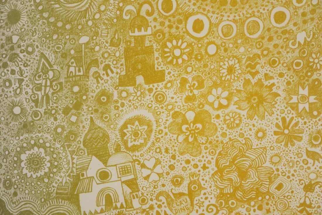 Psychedelic Lithograph Print 1975 Signed ED75 Framed Authentic - 3