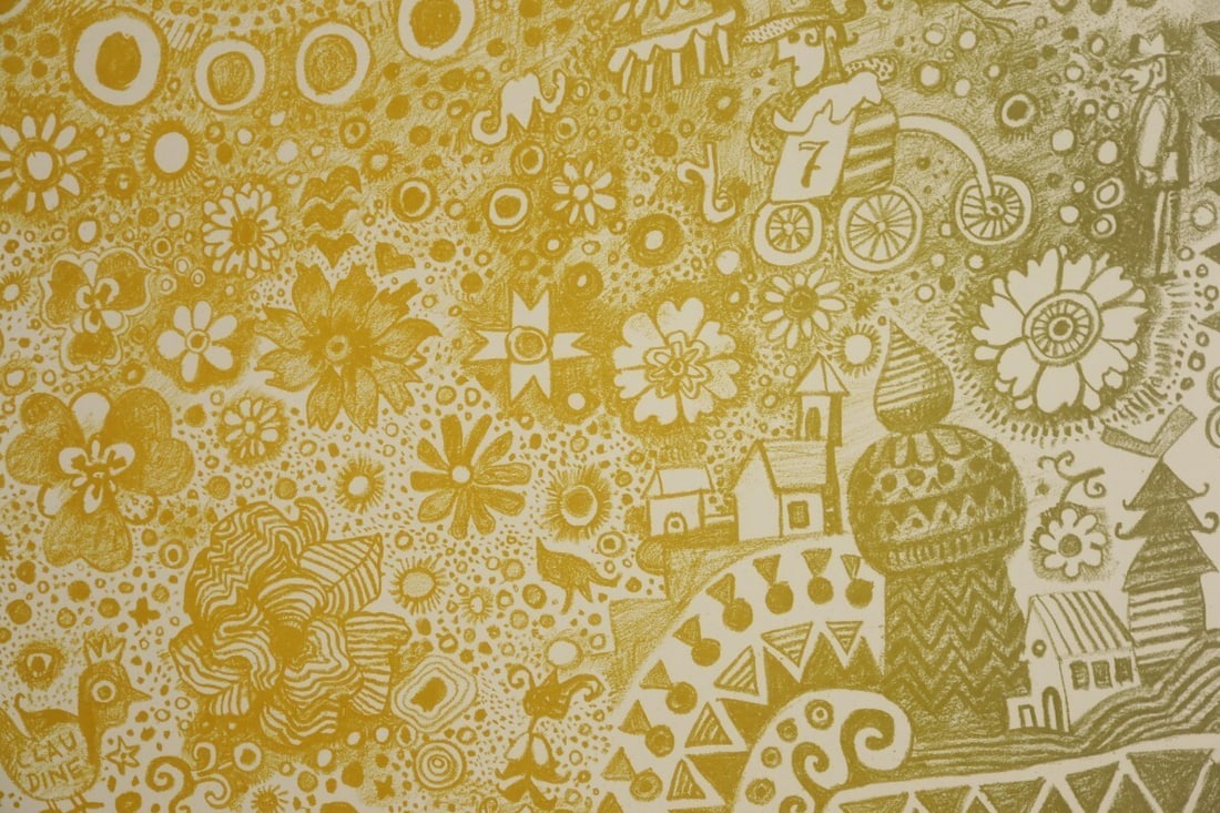 Psychedelic Lithograph Print 1975 Signed ED75 Framed Authentic - 4