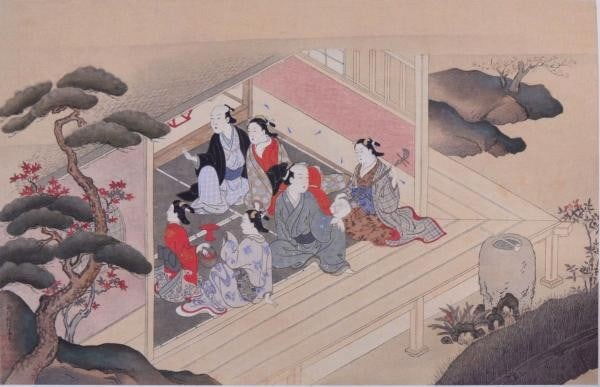 Japanese Woodblock Print Lovers 1907 Nishikawa Sukenobu Shinbi Shoin Antique (1 of 1)