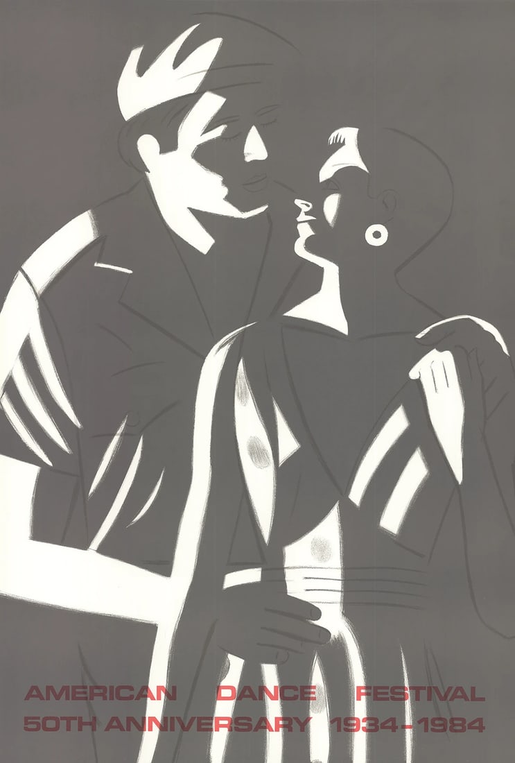 ALEX KATZ Sunset-American Dance Festival 37.5" x 25.5" Lithograph 1984 Pop Art G (1 of 2)