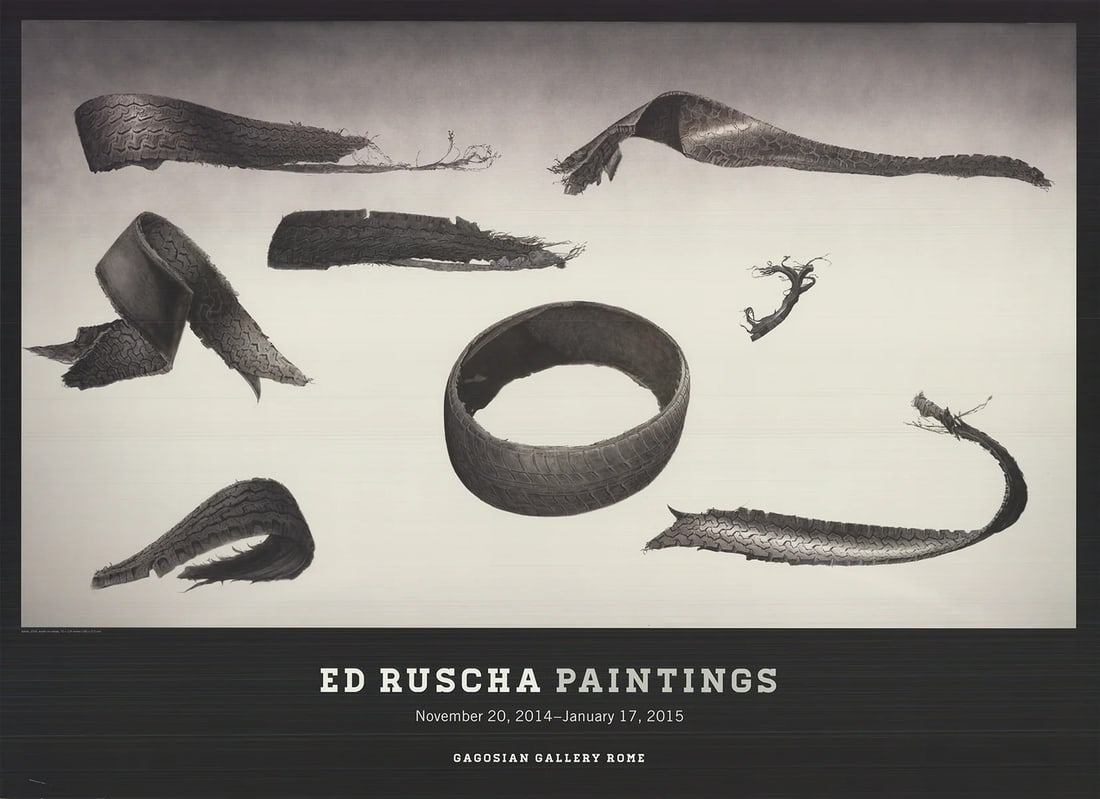 EDWARD RUSCHA Gagosian Gallery 27" x 36.5" Offset Lithograph 2014 Pop Art (1 of 4)