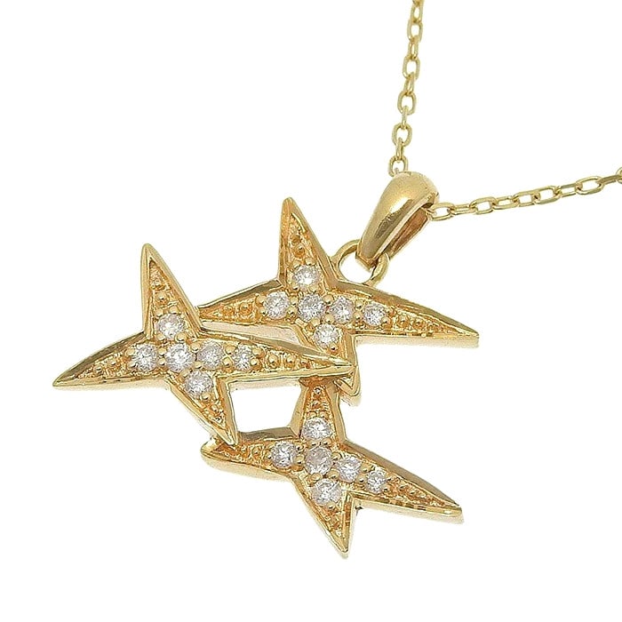Triple Star Diamond 18k Yellow Gold Pendant Necklace Charm: Triple Star Diamond 18k Yellow Gold Pendant Necklace Charm Item Specifics: Pendant Shape: Star Closure: Lobster Occasion: Anniversary Birthday Christening Christmas Confirmation/Communion Engagement G