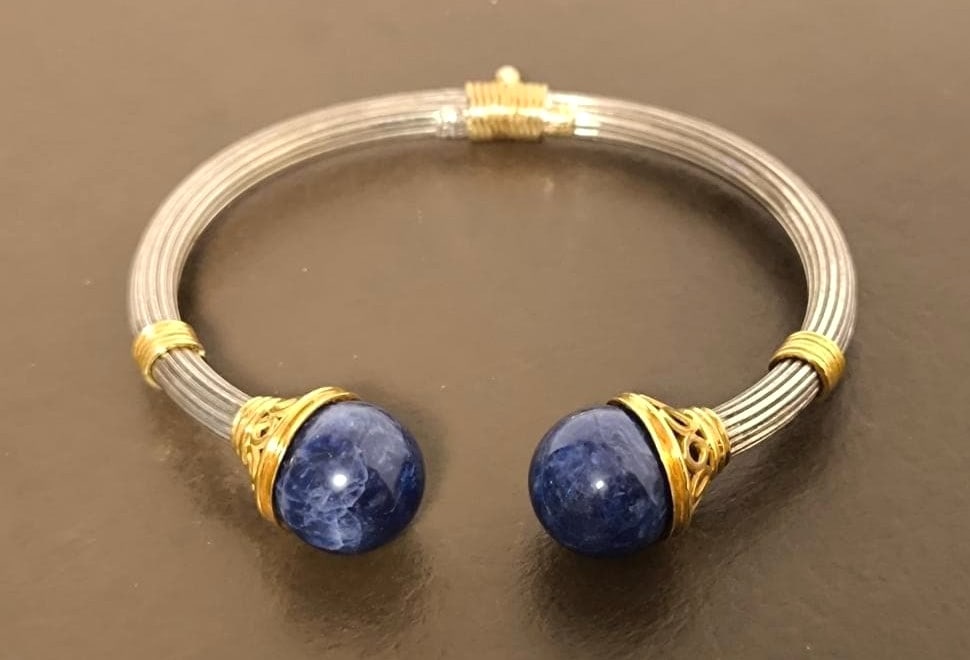 Ilias Lalaounis Greece 18k Gold Bangle Sterling Silver Two Tone Vintage: Ilias Lalaounis Greece 18k Gold Bangle Sterling Silver Two Tone Vintage Item Specifics: Shape: Round Occasion: Anniversary Birthday Christmas Engagement Graduation Mother's Day Valentine's Day Wedding